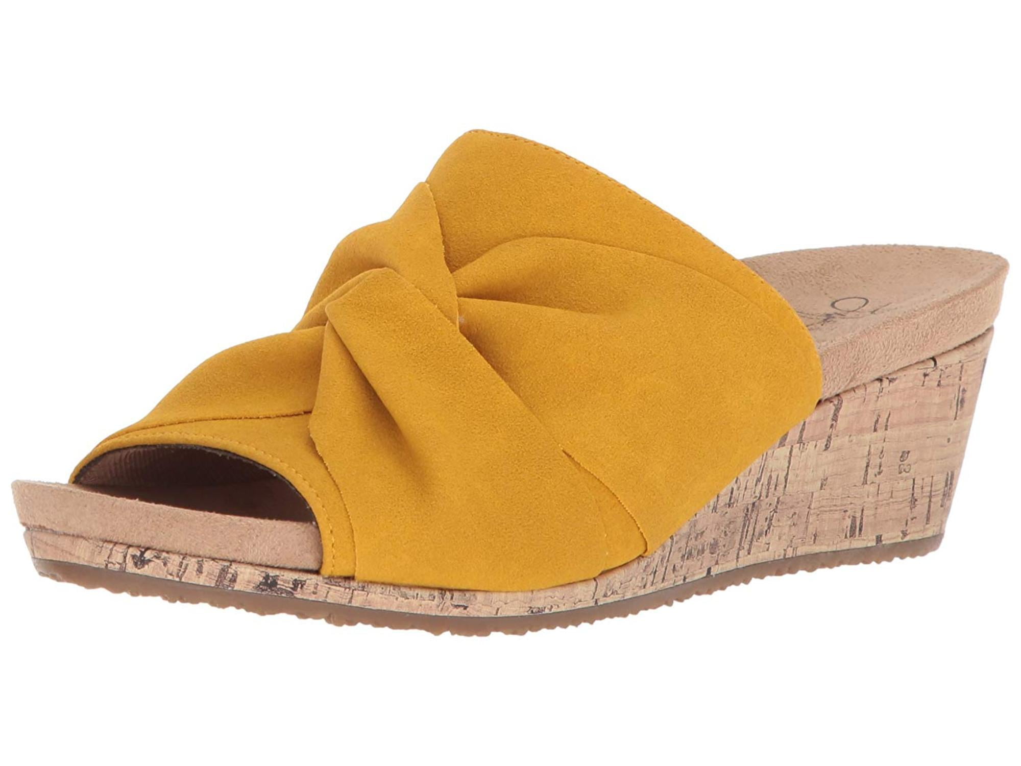 lifestride peep toe wedge