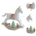 thumbnail image 6 of colcolo Christmas Statue Adorable Craft Tabletop Ornament for Home Shelf Living Room White Small Horse, 6 of 8