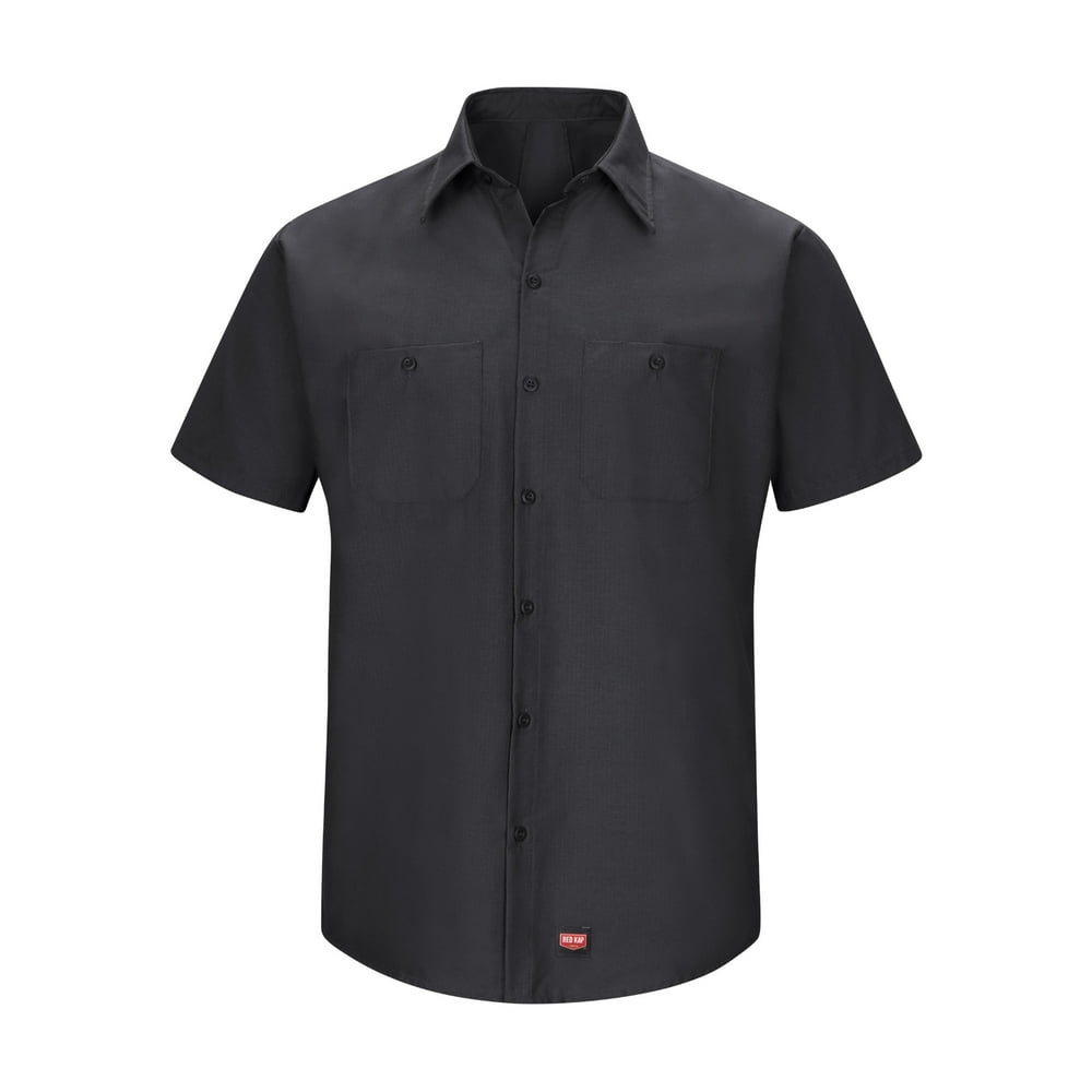 Red Kap - Red Kap Men's Short Sleeve Work Shirt with MIMIX⢠- Walmart.com - Walmart.com