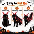 thumbnail image 6 of Halloween Pet Centipede Costume, Adjustable Plush Bug Hooded Apparel for Cats and Small Dogs, 6 of 9