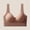 Coffee, variant on Women Solid Seamless Wide Strap Wireless Bra, Supportive Sports Back Smoothing Bra for Large Bust Minimizer Blue XL(XL)