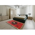 thumbnail image 4 of Ahgly Company Indoor Square Traditional Brown Persian Area Rugs, 5' Square, 4 of 6