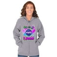 thumbnail image 3 of Airbrushed NASA Give Me Space Rocket Unisex Plus Size Zip Hoodie Brisco Brands 2X, 3 of 5
