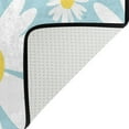 thumbnail image 5 of SKYSONIC 36×24in Daisy Flower Bees Area Rug, Blue Fresh Non-Slip Floor Carpet Comfort Floor Mats Decor for Indoor Living Dining Room and Bedroom Area, 5 of 7