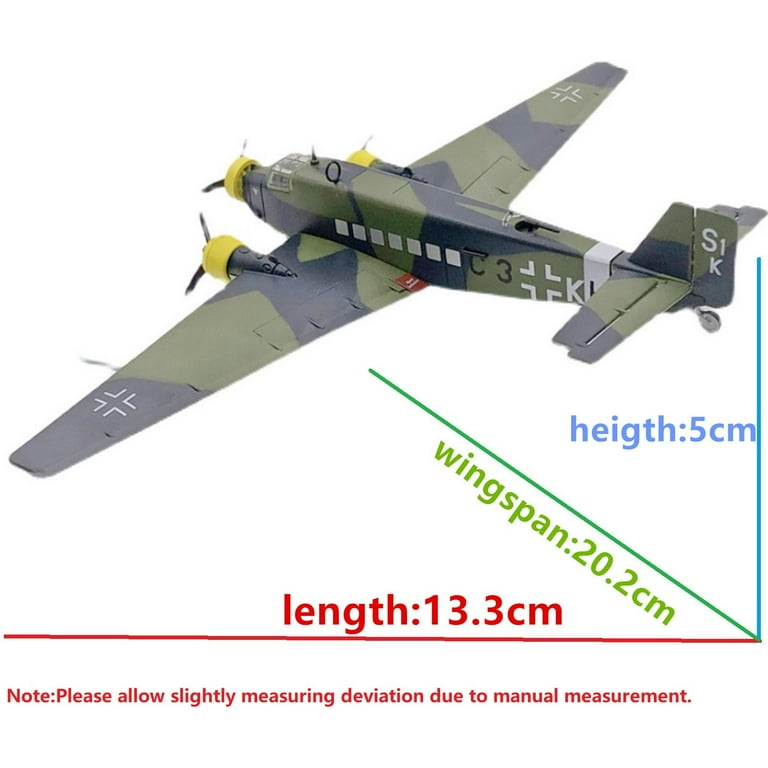 1/144 Scale German Luftwaffe Junkers Ju52 Transport Plane