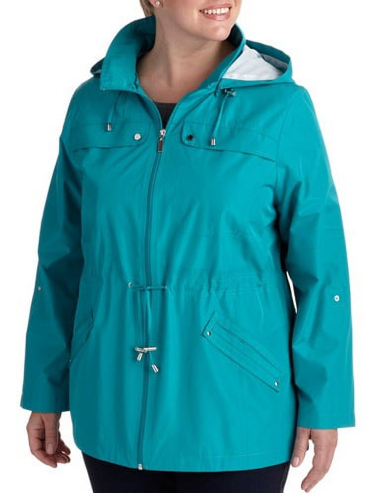 Weather Tamer Womens Plus Size Hooded Anorak
