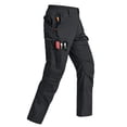 thumbnail image 1 of Pantalones Cargo Rapoo para Hombre Trabajo, Senderismo, Tácticos, Militares y Casuales con Múltiples Bolsillos, Resistente al Agua, Tela Ripstop, Transpirables, Color Negro 30Wx32L, 1 of 6