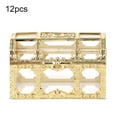 thumbnail image 3 of Elegant Transparent Gift Box Wedding Baby Shower Candy Boxes (12pcs Gold Small Box), 3 of 8