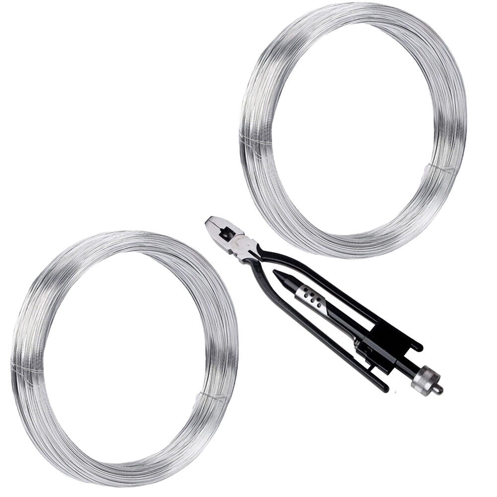 US 6" Aircraft Safety Wire Twist Twister Lock Pliers Tool with Spool of Wire
