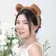 thumbnail image 3 of Diadema con orejas de oso, de peluche, suave, para maquillaje, accesorio de disfraz de oso, diadema esponjosa con forma de animal para mujeres y niñas., 3 of 7
