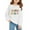 White, variant on Mercatoo Second Grade Girls Sweatshirts Long Sleeve Crew Neck Preppy Pullover Tops Cute Graphic Print Fall School Sweatshirts
