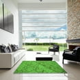 thumbnail image 7 of Ahgly Company Machine Washable Indoor Rectangle Transitional Dark Lime Green Area Rugs, 7' x 9', 7 of 7