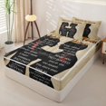 thumbnail image 2 of Castle Fairy Romantic Couple Zipper Full Size Comforter Sets with Fitted Sheet and 2 Pillowcases,Happy Valentine'S Day Zipper Bedding Set,Black Beige,Black Reversible,4pcs, 2 of 6