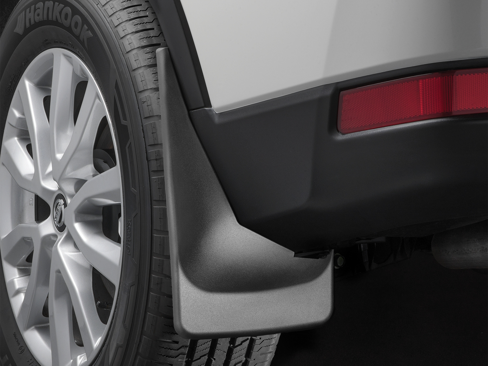 WeatherTech Custom No Drill Splash Guard MudFlaps compatible with 2014-2020 Nissan Rogue, Rear Pair - Black