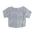 thumbnail image 2 of Michael Kors Womens Petal Print Basic T-Shirt, medblue, Petite, P/PS, 2 of 3