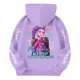 thumbnail image 3 of Moonsky Sudadera con capucha y cordón HUNTRX, estampado de grupo de chicas coreanas, jersey corto, suave y cómodo, top de manga larga para primavera y otoño. Morado claro 150, 3 of 4