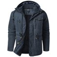 thumbnail image 2 of Men's Winter Coat Thick Sherpa Fleece Lining Cotton Military Jackets Heavyweight Work Coats with Cargo Pockets Outwear, 2 of 4