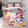thumbnail image 4 of La Cafetería de Butterbean Conjunto de sábanas temático, trío de piezas, cómodo y amigable con la piel, diseño único, regalo de decoración para el hogar para familiares, amigos y fans, 90 cm * 190 cm, 4 of 6