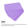 thumbnail image 4 of Waterproof Wires Plastic Shipping Tags for Product Identification Valve Marking Outdoor Tagging 2x3.6 Inch Purple 100pcs, 4 of 6