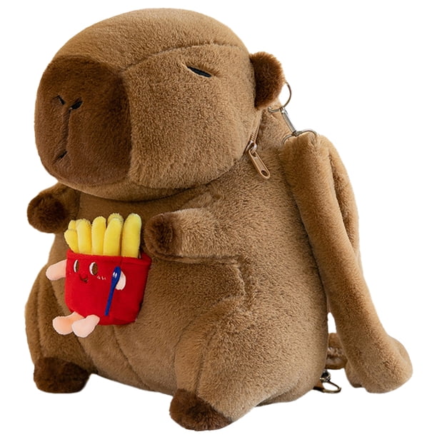 Bolso Cruzado Anime para Piel Muñeca Kawaii Mochila Felpa Bonita Capybara Divertida
