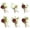 Burgundy & Ivory, variant on Set of 6 Burgundy & Ivory Foam Rose Boutonnieres with Pins for Men Wedding for Groom Groomsmen Wedding Ceremonies Anniversaries Formal Dinners Parties Proms