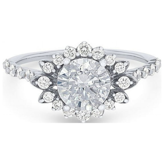 Diamond-Capitals Natural 2.35 Carat Lovely Round Cut Diamond (F-G/VS1) Solitaire Proposal Ring For Women Solid 950 Platinum Size 7