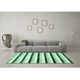 thumbnail image 3 of Ahgly Company Indoor Square Solid Light Blue Modern Area Rugs, 8' Square, 3 of 4