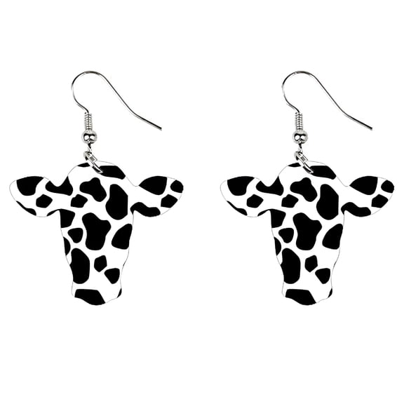 DESIGNICE Exquisite Craftsmanship Earrings Wooden Earrings for Women Stylish Wooden Cowgirl Earrings Lightweight Dangle Western Hook Piercing Earrings for Women,Western Earrings for Women