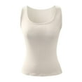 thumbnail image 6 of Women's Tank Tops Ribbed 2024 Summer Scoop Neck Slim Fitted Casual Basic Knit Sleeveless Shirts for Women, 6 of 6
