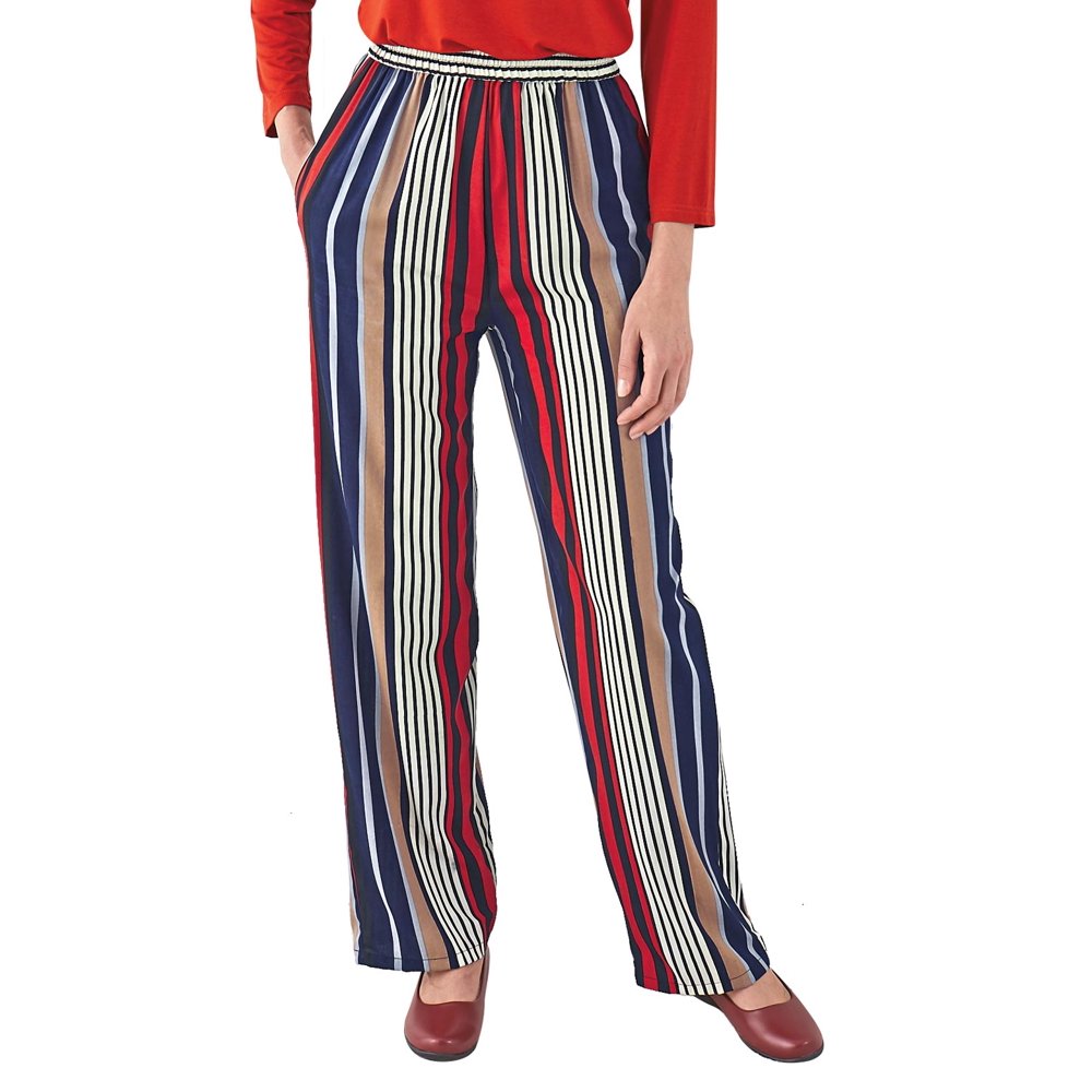 Carol Wright Elastic Waist Stripe Pants