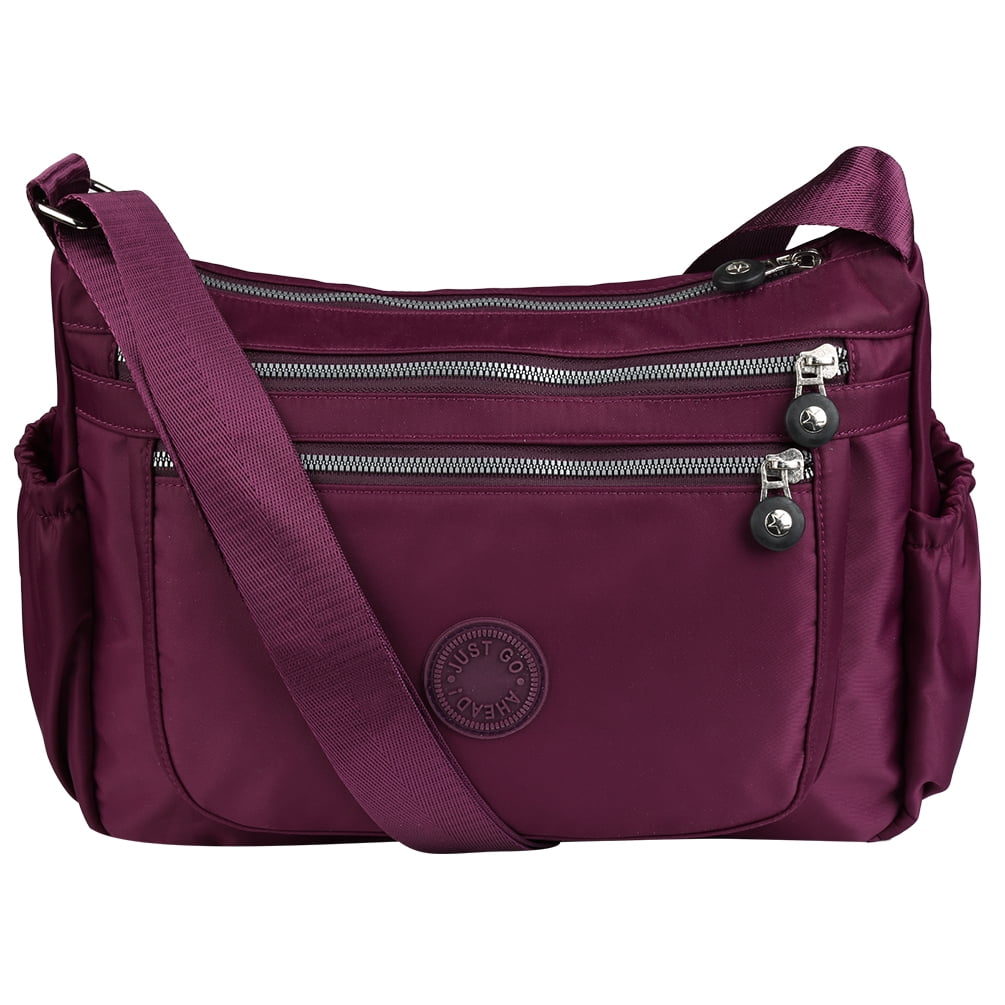 Clearance!! Women Cross Body Shoulder Bag,Small Multi Pockets Waterproof Nylon Zippers Messenger Bag for Ladies