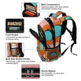 thumbnail image 5 of FORMRS Unisex Backpack Elementary School Travel Bookbag with Reflective Stripes, Orange Circle, 5 of 7
