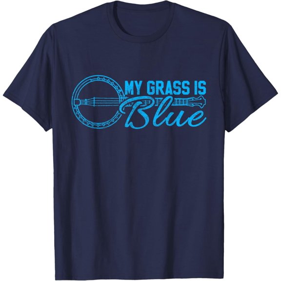 Velto My Grass Is Blue T-Shirt Banjo Music Bluegrass Tshirt T-Shirt All Size S-5XL