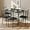 Black-set, variant on 5 Piece Dining Table Set, Wood Kitchen Table and Chairs for Small Space,Breakfast Nook,Easy Assembly,Grey