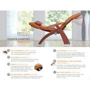 Human Touch PC-610 Omni-Motion Perfect Chair Power Dark Walnut Zero-Gravity Recliner + Memory Foam Plus Kit - Sycamore Premium Leather - In-Home White Glove Delivery