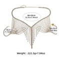 thumbnail image 2 of TIMIFIS Rhinestone Necklace Chest Chain Full Diamond Heavy Industry Body Chain Accessories Fashion Show Water Diamond Exaggerated Necklace Chest Chain Set Diy, 2 of 5