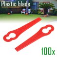 thumbnail image 5 of Cuchillas de plástico de repuesto para cortacésped, cuchillas de plástico para bordeadora de jardín y césped, 100 Uds. (rojo) Sailing  Electrónica, 5 of 5