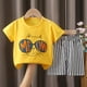 thumbnail image 2 of Traje de verano de algodón puro para niños, camiseta de media manga para niños, ropa deportiva para el hogar para niños y niñas, 2 of 5