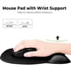 thumbnail image 2 of Mouse pad with wrist rest, ergonomic mouse pad, non-slip rubber base, ultra-thin wear-resistant matte mouse pad desktop accessories, 2 of 5