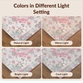 thumbnail image 7 of Design&I 5'x7' Washable Area Rug Vintage Floral Distressed Symmetrical Petal Design Decorative for Small Living Room, Bedroom, Sleek Flatweave Pet Friendly & Non-Slip, 7 of 7