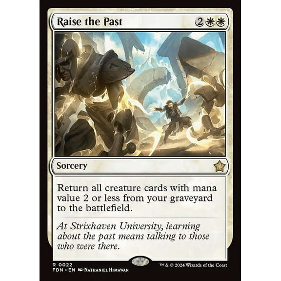 MtG Foundations Rare Raise the Past #22