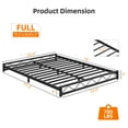 thumbnail image 3 of Metal Platform Bed Frame with Wavy Pattern,Bed Frame with Steel Slat Support, Mattress Foundation, No Box Spring Needed, Easy Assembly, 3 of 9