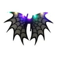 thumbnail image 4 of Accesorios de disfraz de alas de murciélago, araña y pájaro para niños, adultos, hombres y mujeres. Araña negra, 4 of 9