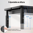 thumbnail image 4 of Base para Monitor de Escritorio, Soporte para Monitor Escritorio de 3 Niveles de Alturas Ajustable, Elevador de Monitor con Cajón, Monitor Stand para Computadora y Computadoras Portátiles, 4 of 4