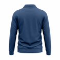 thumbnail image 6 of JULMCOMO Polo Shirts for Men Button Collared Casual Workwear Style Long Sleeve Shirts Regular Fit Work Tops with Chest Pockets Blue 3XL, 6 of 7