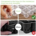 thumbnail image 3 of Macetas Y Plantación, Paquete De 4 Bandejas De Semillas Con Tapas, Bandeja De Propagación De Plantas De 12 Celdas, Kit De Inicio De Plántulas Ajustable Para Humedad, Caja De Germinación De Plantas Con Muyoka Hogar, 3 of 6