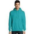 thumbnail image 1 of Hanes Mens ComfortBlend EcoSmart Pullover Hoodie Sweatshirt, S, Teal, 1 of 3