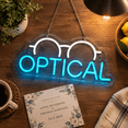Eyeglass Sign Led Optical Neon Sign Optometry Eye Wall Decor Dimmable LED Light - Walmart.com