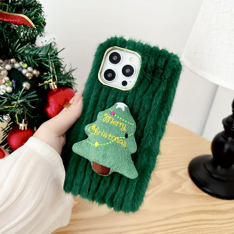 Nalacover Christmas Case for iPhone 15 Plus, Cute Cartoon Merry