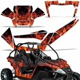 thumbnail image 2 of Wholesale Decals UTV Graphics kit Sticker Decal Compatible with Arctic Cat Wildcat 1000 2012-2014 - Flames Orange, 2 of 4